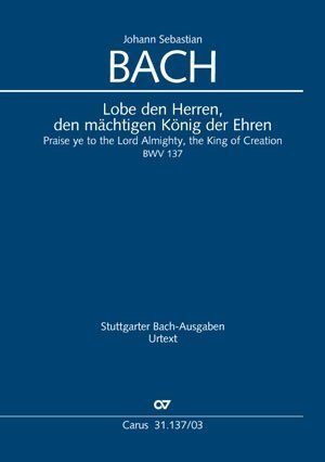 Cover: 9790007166625 | Lobe den Herren, den mächtigen König der Ehren (Klavierauszug) | Bach