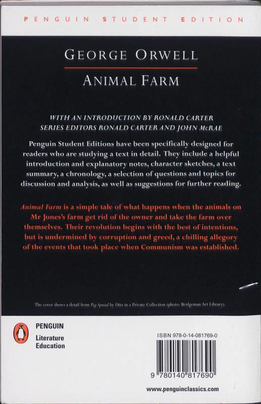 Rückseite: 9780140817690 | Animal Farm | George Orwell | Taschenbuch | Penguin Student Editions