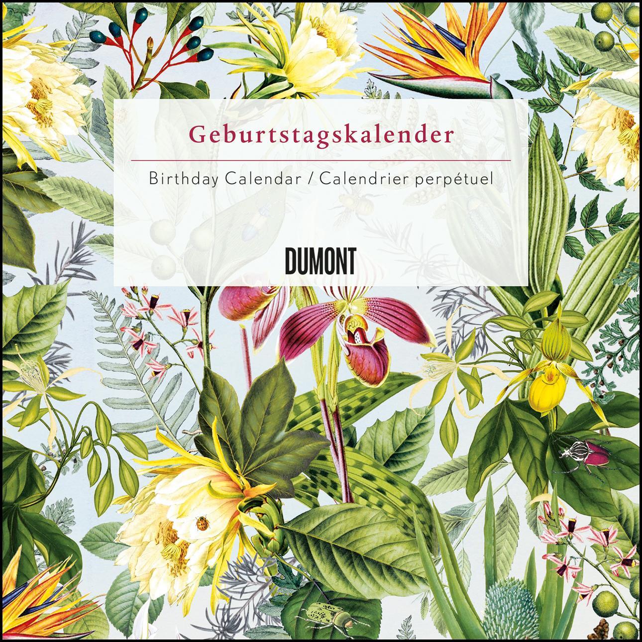 Cover: 9783832044923 | Immerwährender Geburtstagskalender floral - Archive by Portico...