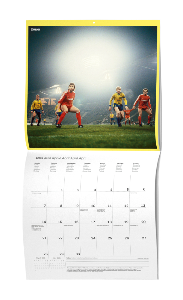 Bild: 4002725995216 | Ein Flutlichtkalender von 11FREUNDE 2025 - Wand-Kalender -...