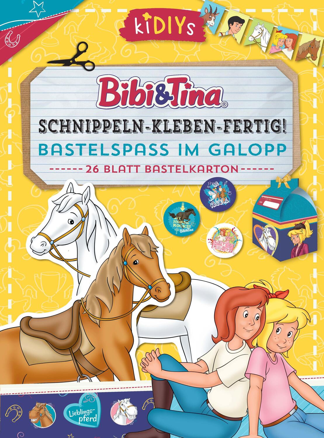 Cover: 4260188014824 | Schnippeln - Kleben - Fertig! Bibi &amp; Tina - Bastelspaß im Galopp
