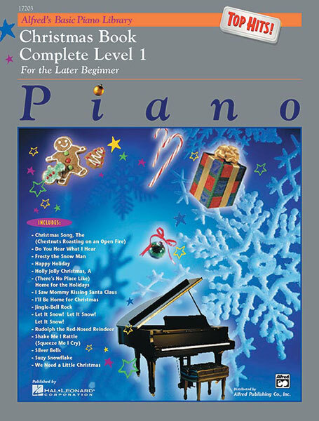 Cover: 38081185125 | Alfred's Basic Piano Library Top Hits Christmas 1 | Complete Level 1