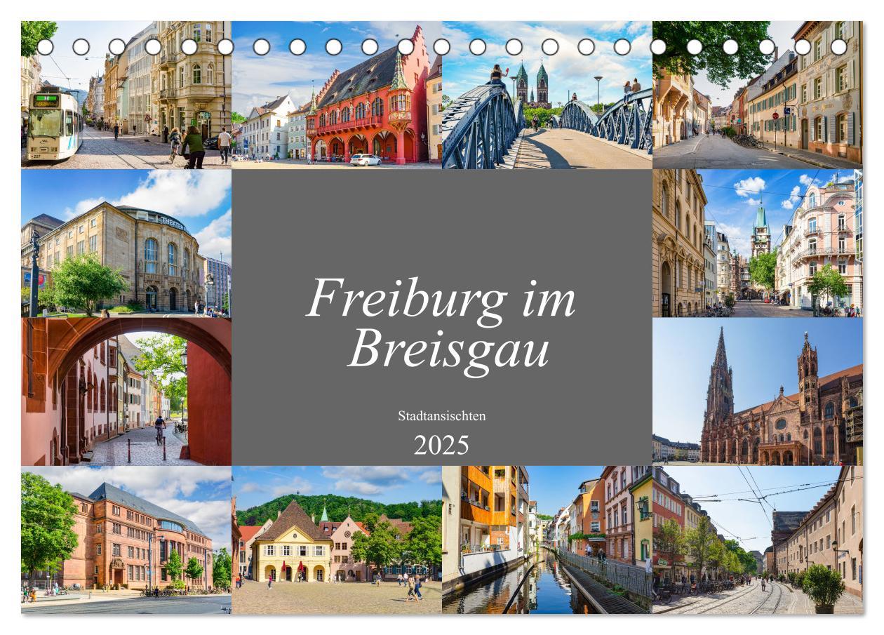 Cover: 9783435063758 | Freiburg im Breisgau Impressionen (Tischkalender 2025 DIN A5 quer),...