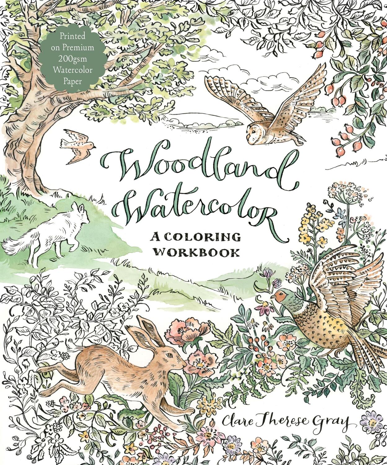 Cover: 9781645676119 | Woodland Watercolor | A Coloring Workbook | Clare Therese Gray | Buch