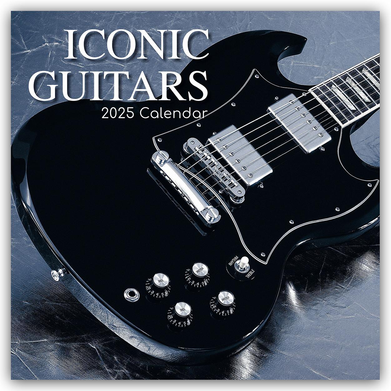 Cover: 9781835360866 | Iconic Guitars - Legendäre Gitarren 2025 - 16-Monatskalender | Ltd