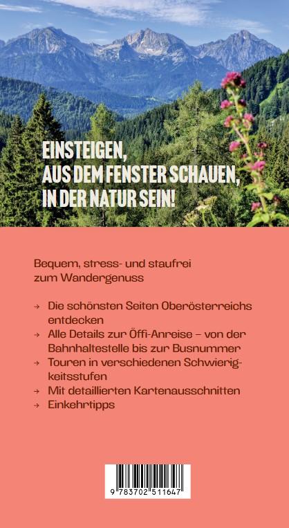 Rückseite: 9783702511647 | Wandern in Oberösterreich: Mit Bahn und Bus zum Berggenuss | Ruep