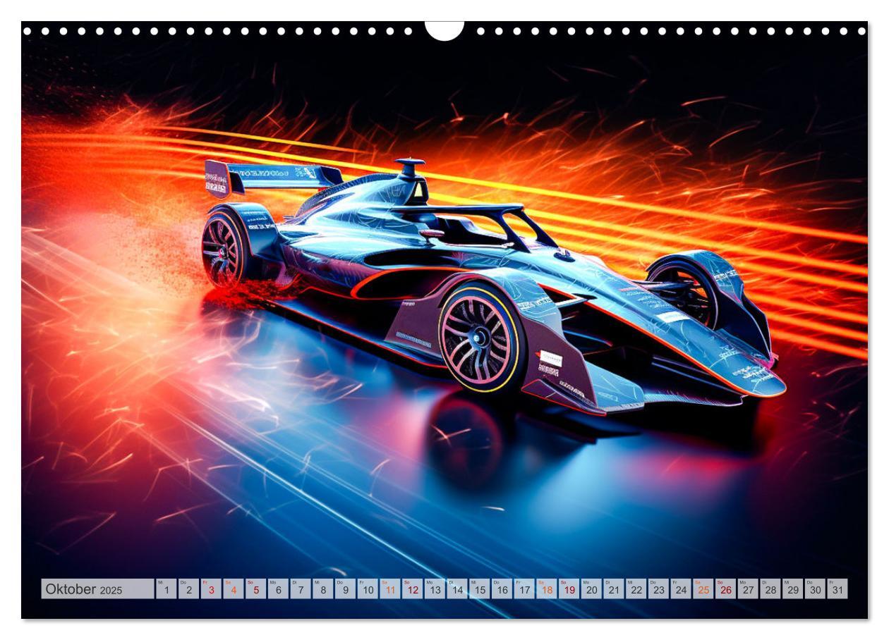 Bild: 9783383888632 | Formel E Phantasien (Wandkalender 2025 DIN A3 quer), CALVENDO...