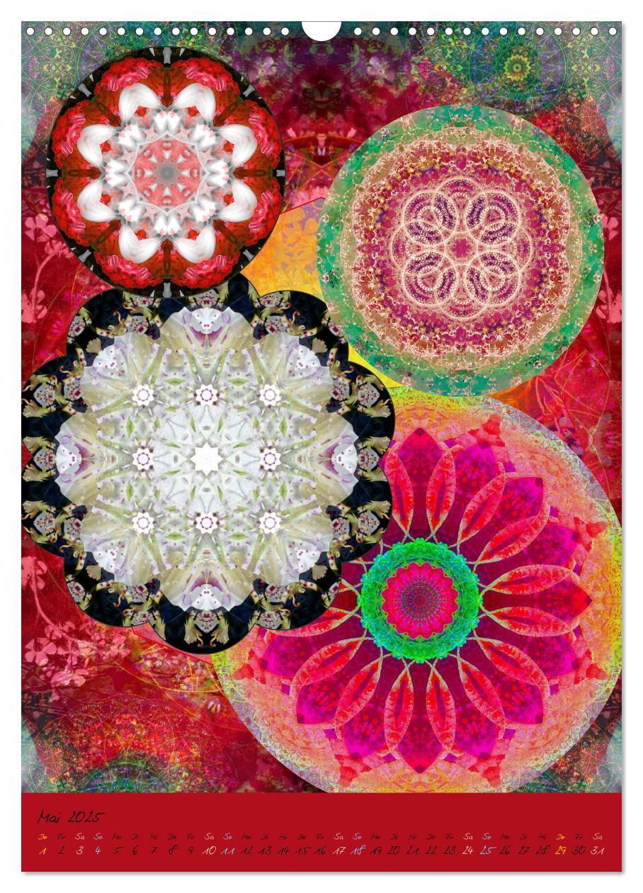 Bild: 9783457043530 | BLUMEN MANDALAS (Wandkalender 2025 DIN A3 hoch), CALVENDO...