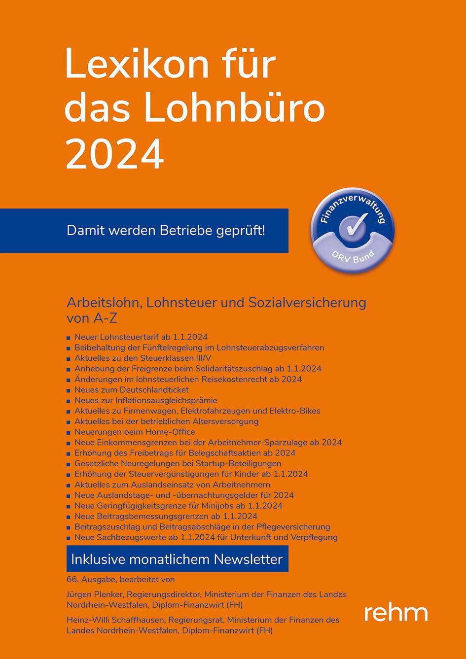 Cover: 9783807328607 | Lexikon für das Lohnbüro 2024 | Taschenbuch | 1336 S. | Deutsch | 2024