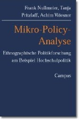 Cover: 9783593372815 | Mikro-Policy-Analyse | Frank Nullmeier (u. a.) | Taschenbuch | 276 S.