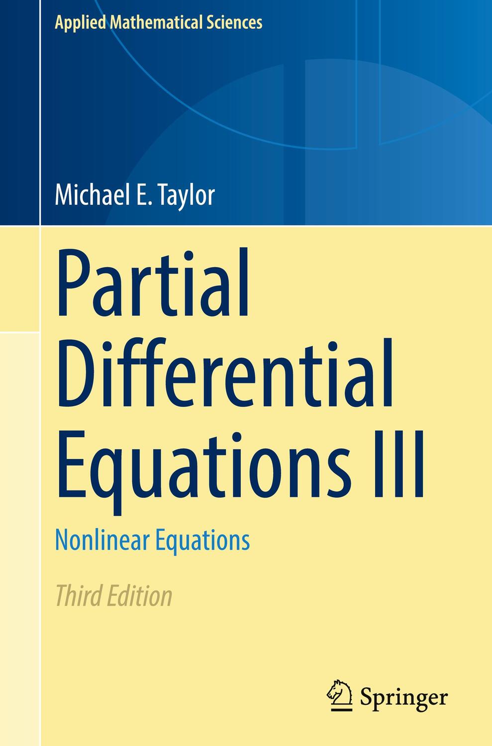 Cover: 9783031339271 | Partial Differential Equations III | Nonlinear Equations | Taylor