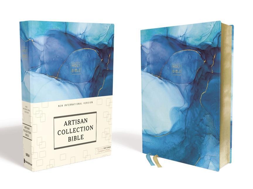 Cover: 9780310454229 | Niv, Artisan Collection Bible, Cloth Over Board, Blue, Art Gilded...