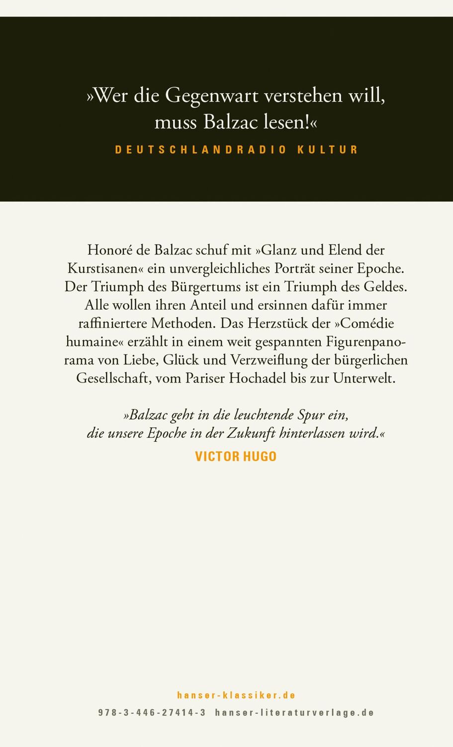 Bild: 9783446274143 | Glanz und Elend der Kurtisanen | Roman | Honoré de Balzac | Buch