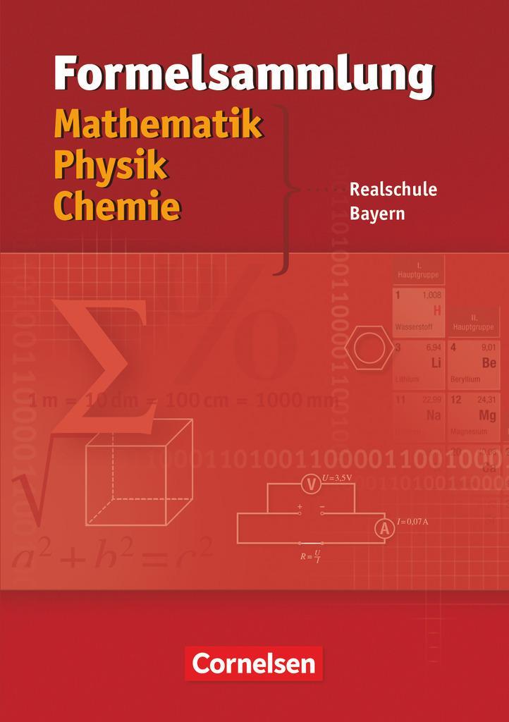 Cover: 9783464523322 | Formelsammlung Mathematik - Physik - Chemie. Realschule Bayern | Buch