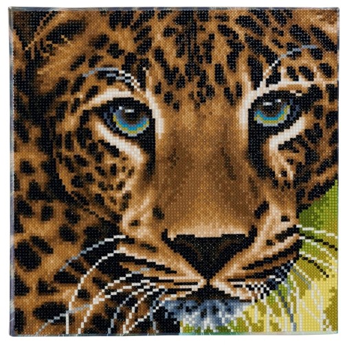 Cover: 5055865478032 | Craft Buddy CAK-A66 - Leopard, 30x30cm Crystal Art Kit, Diamond...