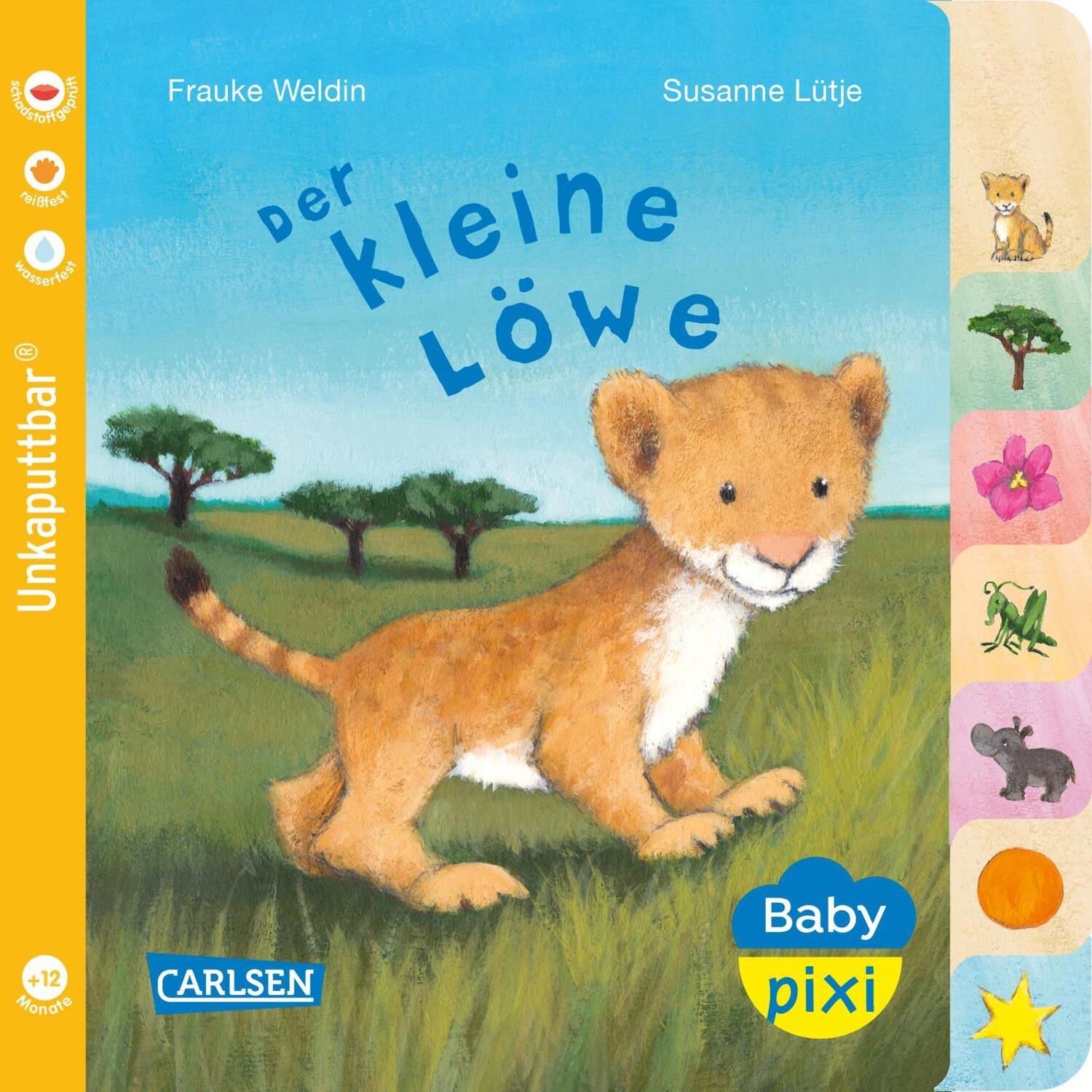 Cover: 9783551053206 | Baby Pixi (unkaputtbar) 104: Der kleine Löwe | Susanne Lütje | Buch