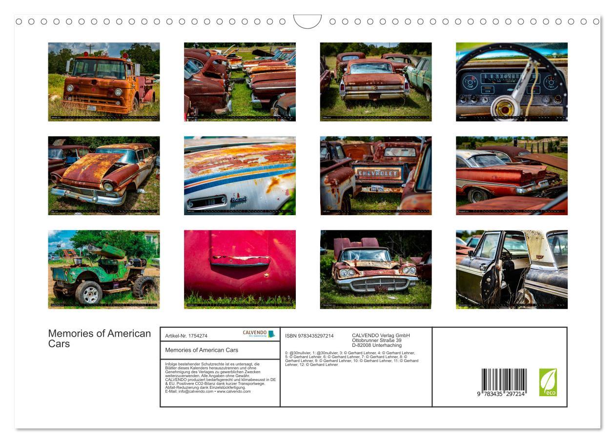 Bild: 9783435297214 | Memories of American Cars (Wandkalender 2025 DIN A3 quer), CALVENDO...