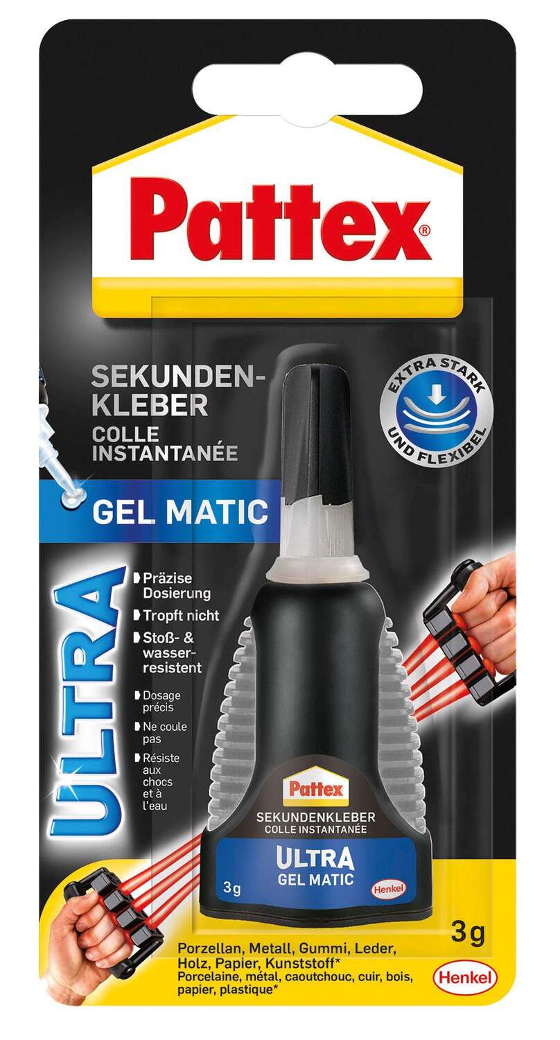 Cover: 4015000415057 | Pattex Kleben Pattex Sekundenkleber Ultra Gel Matic, 3 g | 9H PSG5C