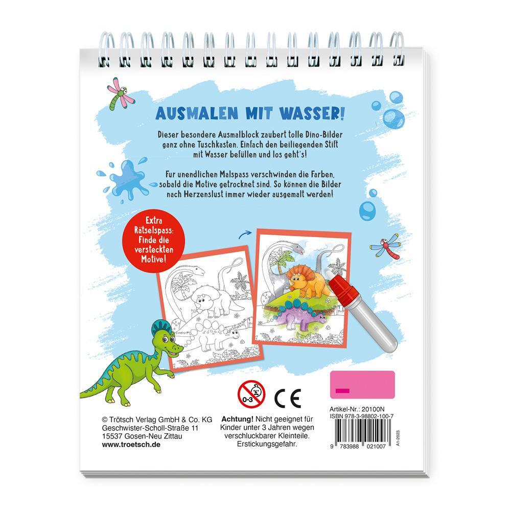 Bild: 9783988021007 | Trötsch Wassermalspaß mit Zauberstift Dinosaurier | Trötsch Verlag