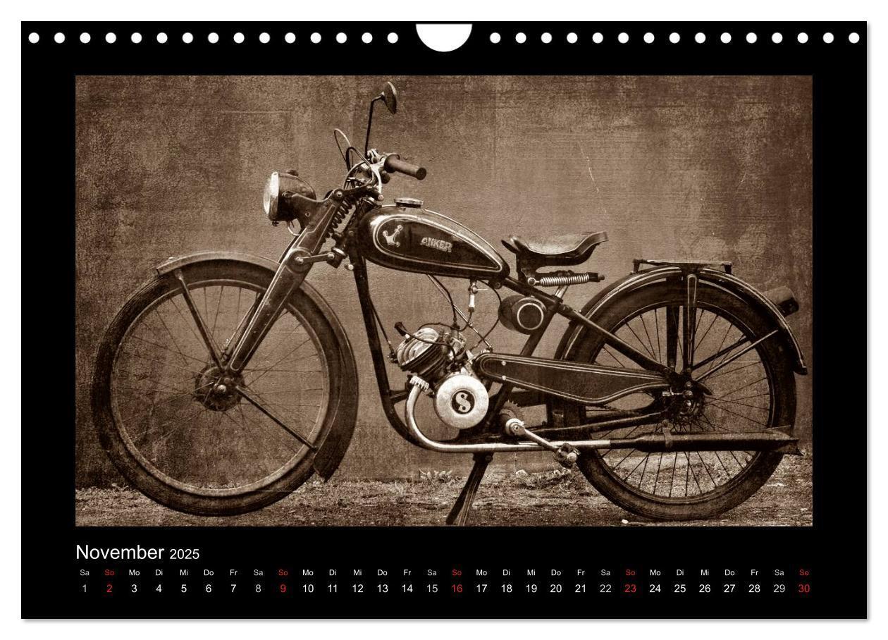 Bild: 9783435839438 | Motorrad Oldtimer (Wandkalender 2025 DIN A4 quer), CALVENDO...