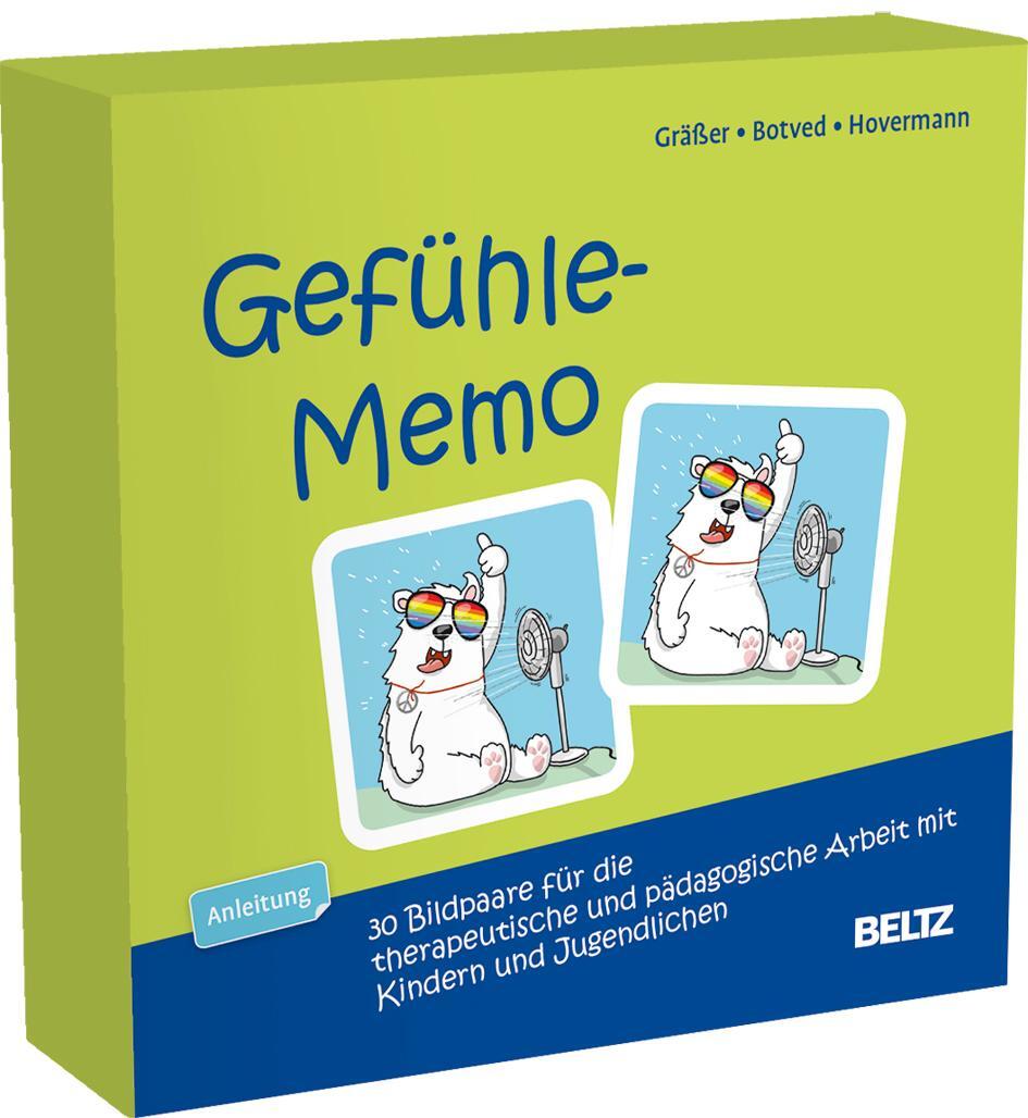 Cover: 4019172101626 | Gefühle-Memo | Melanie Gräßer (u. a.) | Box | Beltz Therapiespiele