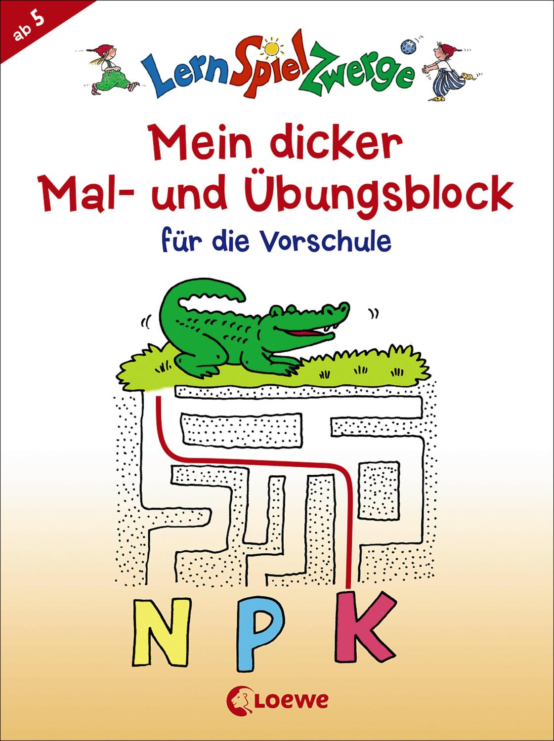 Cover: 9783743201934 | LernSpielZwerge - Mein dicker Mal- und Übungsblock für die Vorschule