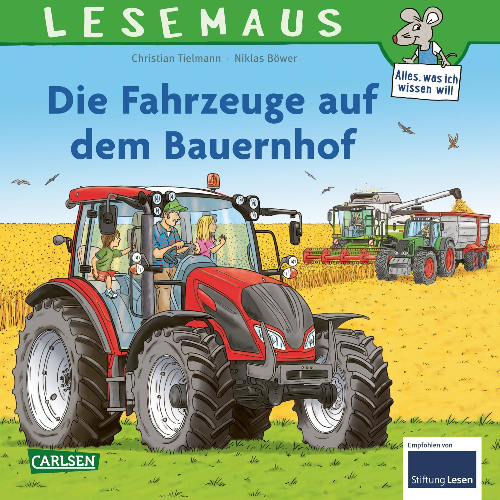 Cover: 9783551085931 | LESEMAUS 187: Die Fahrzeuge auf dem Bauernhof | Christian Tielmann