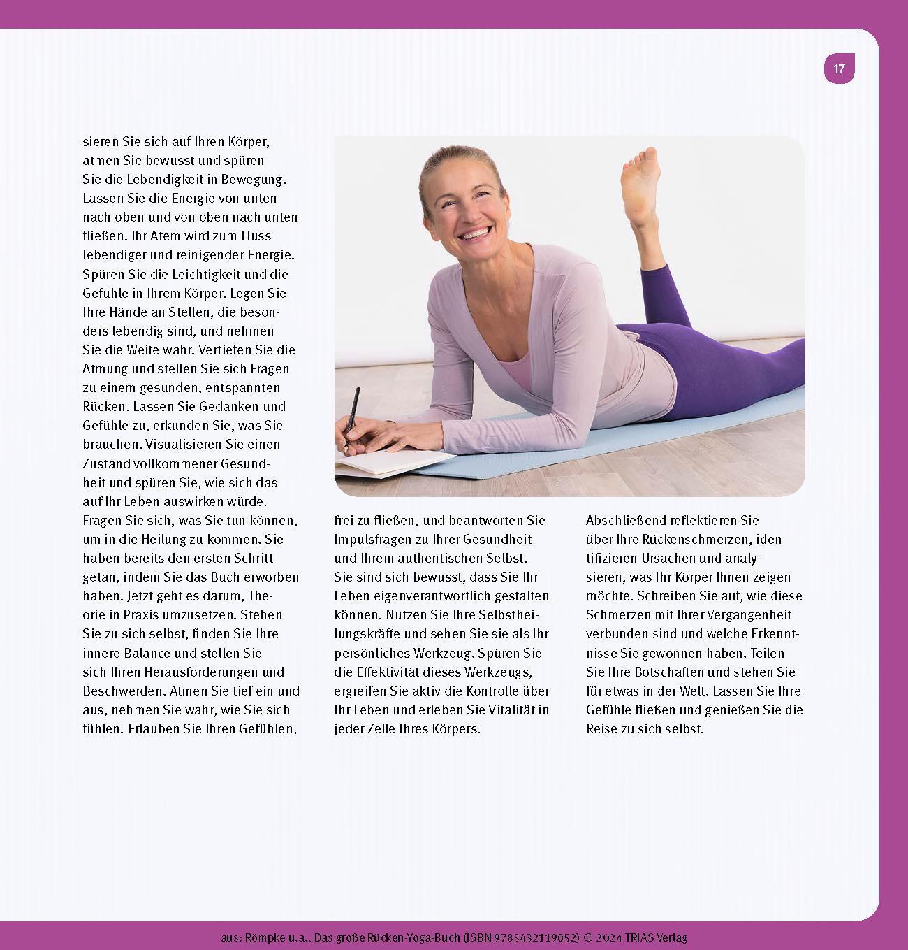 Bild: 9783432119052 | Das große Rücken-Yoga-Buch | Patricia Römpke (u. a.) | Taschenbuch