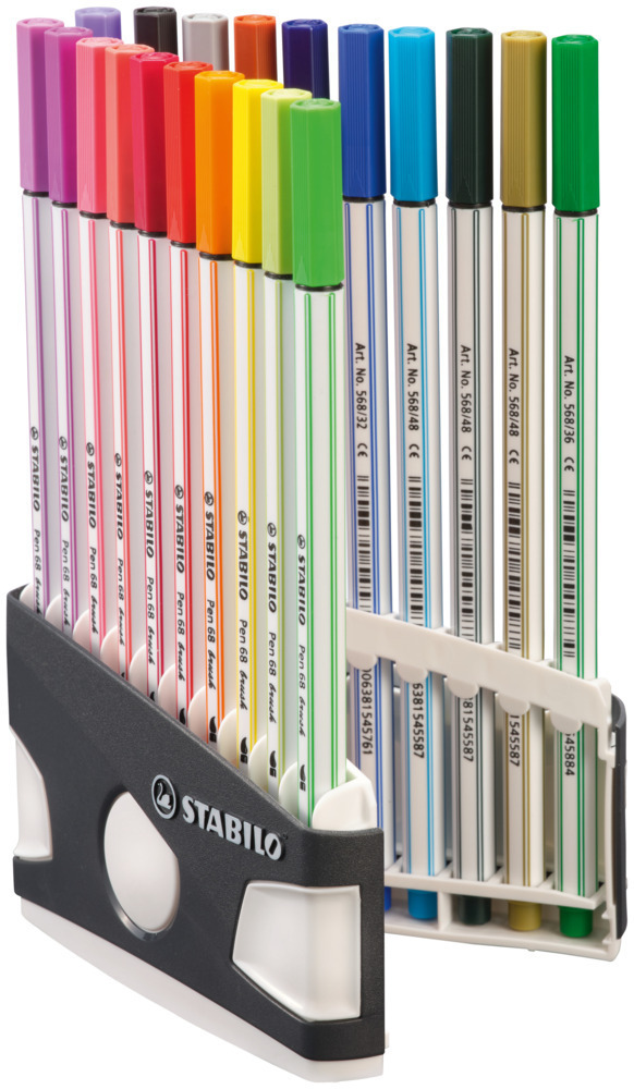 Bild: 4006381584173 | STABILO Pen 68 brush 20er ColorParade ARTY neue Farben | Stück | 2022