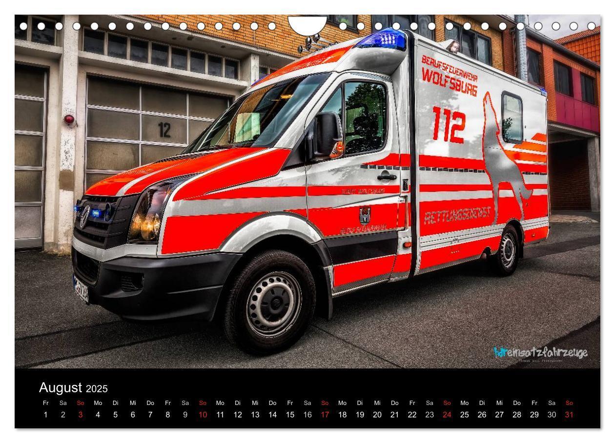 Bild: 9783435636570 | Einsatzfahrzeuge der Feuerwehr (Wandkalender 2025 DIN A4 quer),...