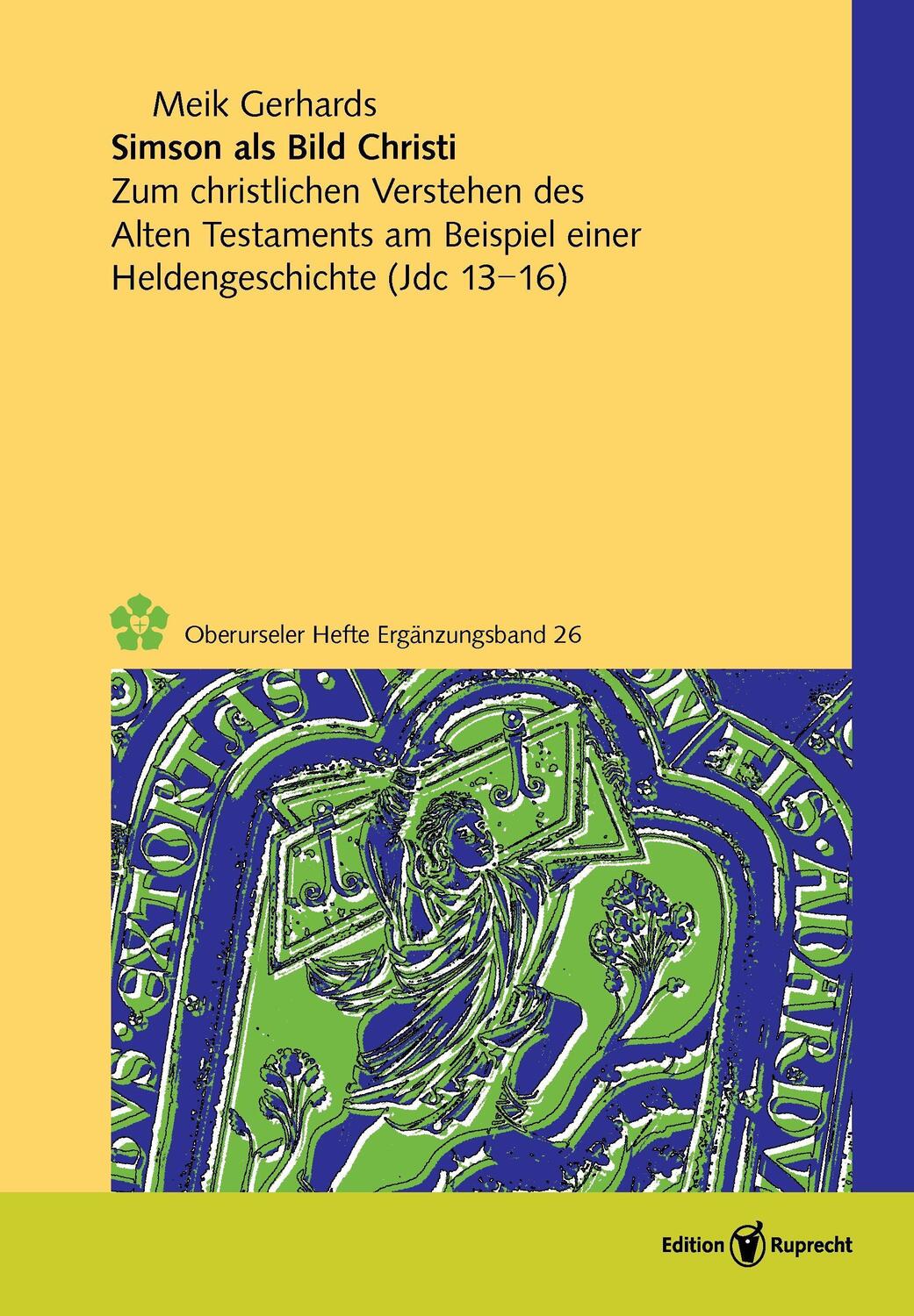 Cover: 9783846903797 | Simson als Bild Christi | Meik Gerhards | Buch | Deutsch | 2022