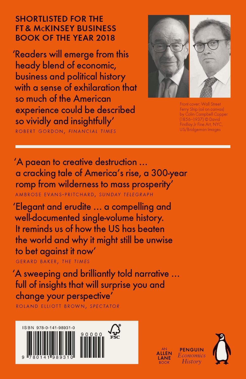 Rückseite: 9780141989310 | Capitalism in America | A History | Alan Greenspan (u. a.) | Buch