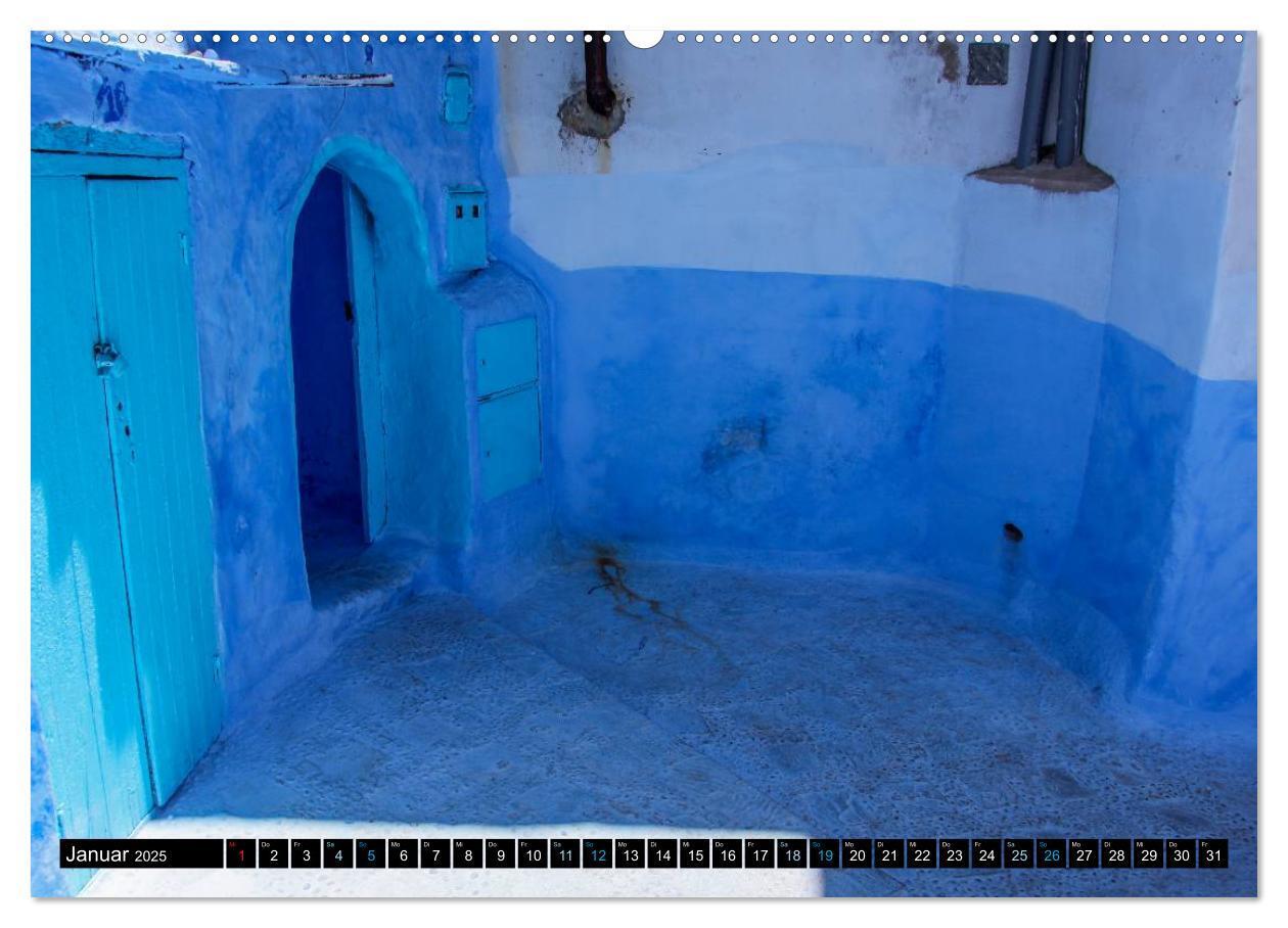 Bild: 9783435618439 | Chefchaouen - Sinfonie in Blau und Weiß (Wandkalender 2025 DIN A2...