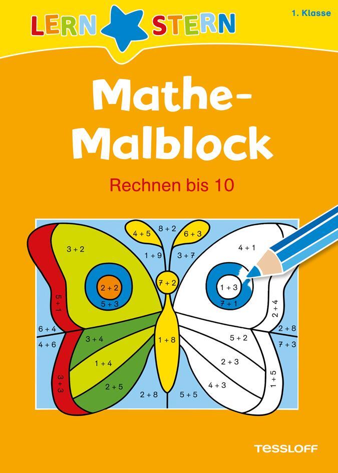 Cover: 9783788625184 | Lernstern: Mathe-Malblock 1. Klasse. Rechnen bis 10 | Schwertführer