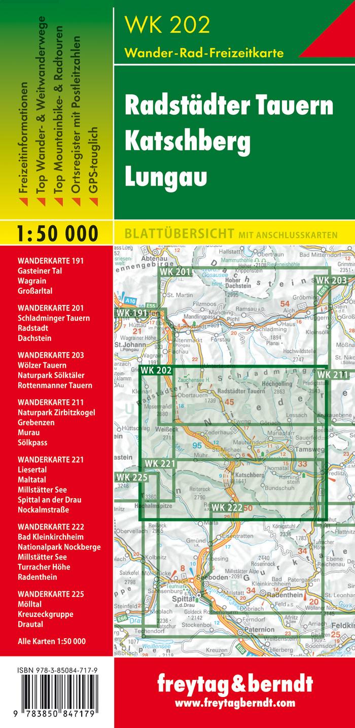 Rückseite: 9783850847179 | Radstädter Tauern. Katschberg. Lungau 1 : 50 000. WK 202 | KG | 2018