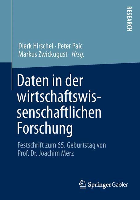 Cover: 9783658034559 | Daten in der wirtschaftswissenschaftlichen Forschung | Taschenbuch