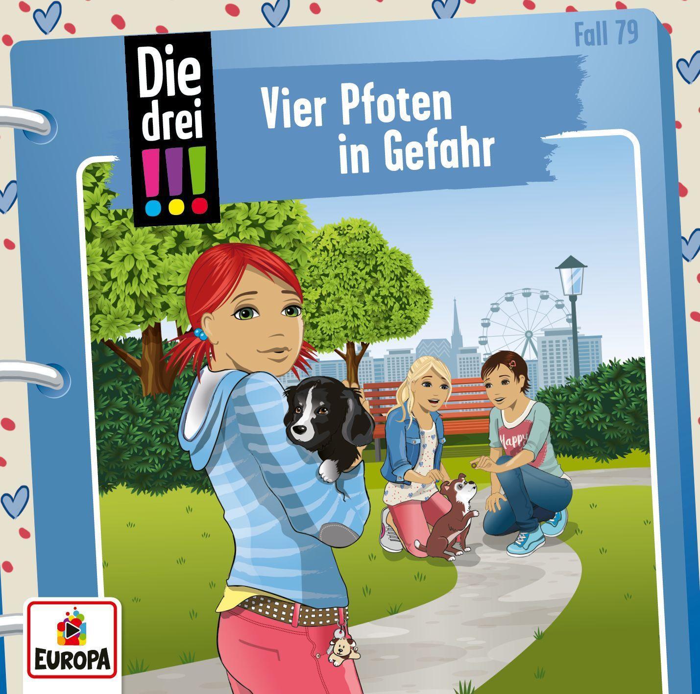 Cover: 9783803261816 | Die drei !!! 79: Vier Pfoten in Gefahr | Mira Sol | Audio-CD | 75 Min.