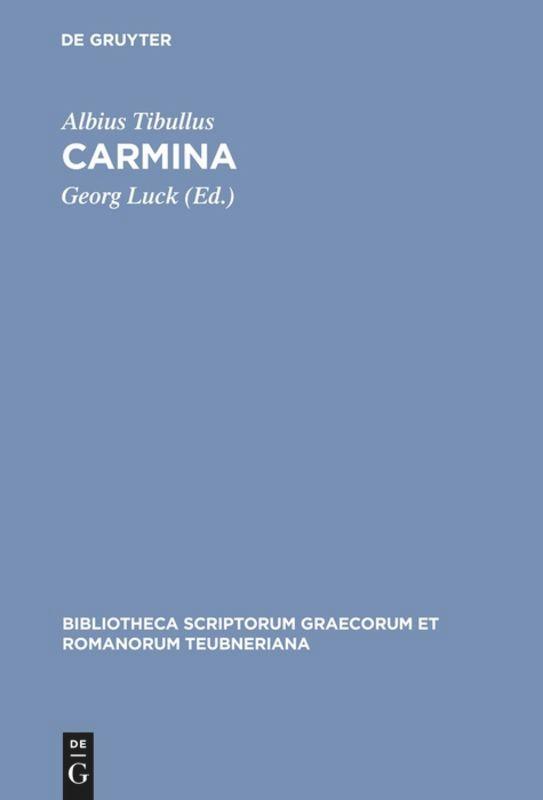 Cover: 9783598718649 | Carmina | Albius Tibullus | Buch | ISSN | HC runder Rücken kaschiert