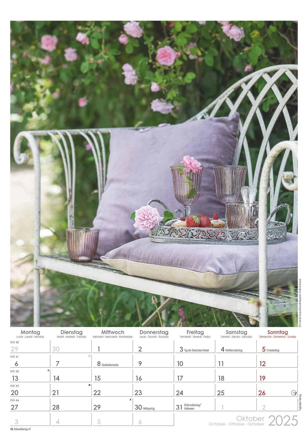 Bild: 4251732342005 | Traumgärten 2025 - Bildkalender A3 (29,7x42 cm) - Beautiful Gardens...