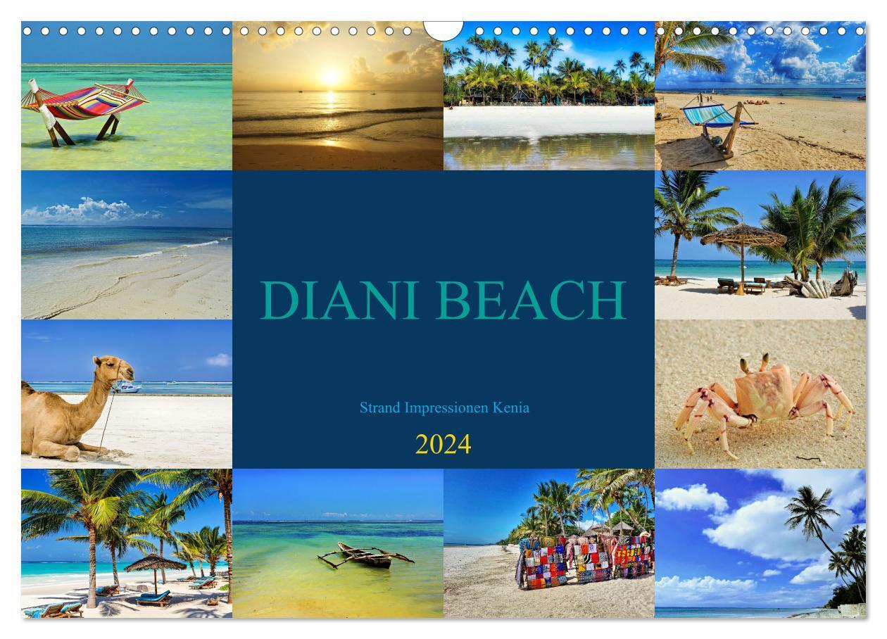 Cover: 9783383665875 | DIANI BEACH Strand Impressionen Kenia (Wandkalender 2024 DIN A3...