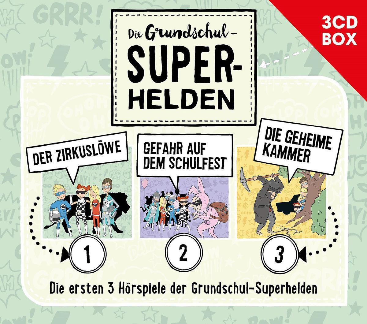 Cover: 4260167471754 | Die Grundschul-Superhelden 3-CD-Box Vol. 1 | Audio-CD | 3 Audio-CDs
