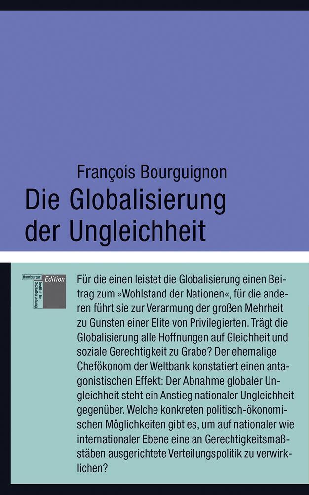 Cover: 9783868542639 | Die Globalisierung der Ungleichheit | Francois Bourguignon | Buch