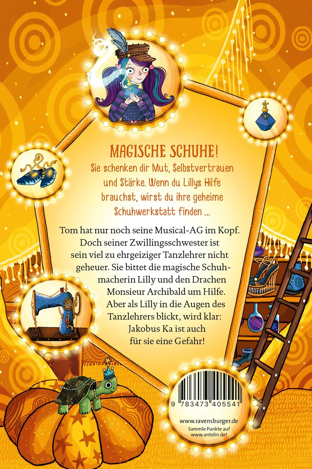 Rückseite: 9783473405541 | Lillys magische Schuhe, Band 4: Der tanzende Drache | Usch Luhn | Buch
