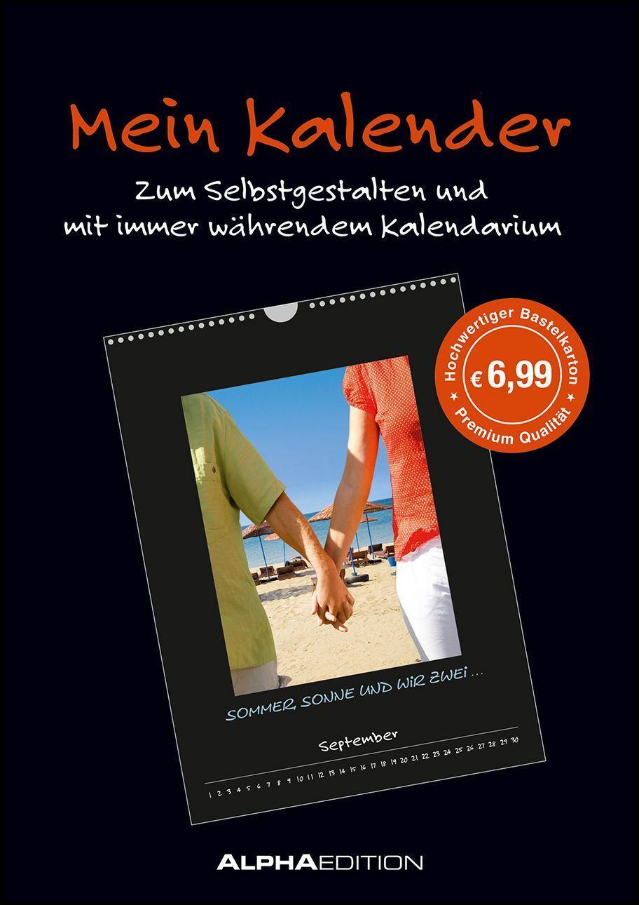 Cover: 4251732322014 | Mein Kalender - Bastelkalender 21x29,7 - schwarz - Do it yourself...
