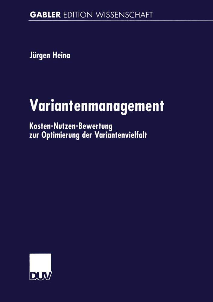Cover: 9783824470648 | Variantenmanagement | Taschenbuch | xviii | Deutsch | 1999