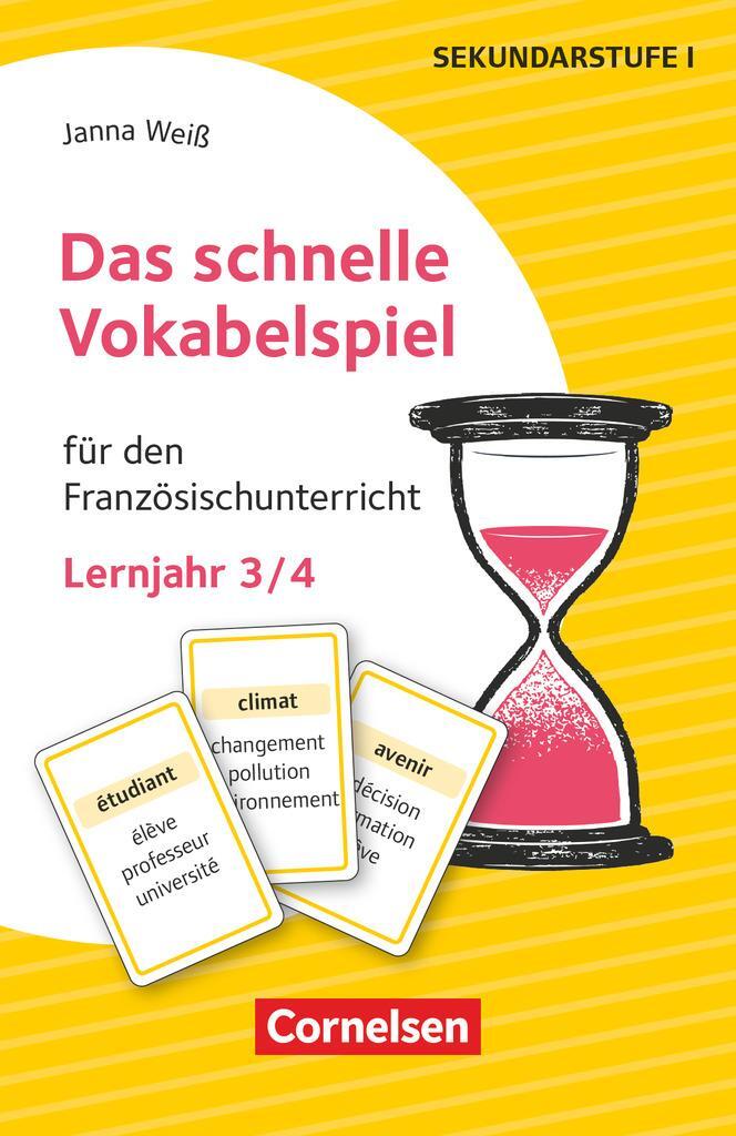 Cover: 9783589167470 | Das schnelle Vokabelspiel - Französisch - Lernjahr 3/4 | Janna Weiß
