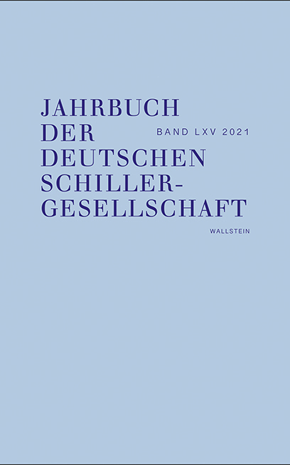 Cover: 9783835350854 | Jahrbuch der Deutschen Schillergesellschaft | Alexander Honold (u. a.)