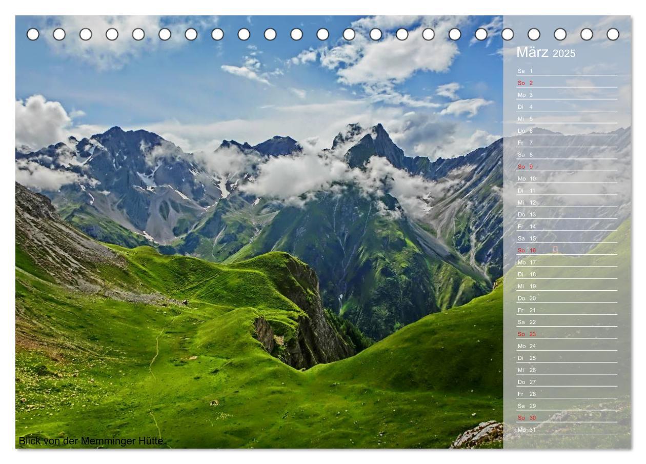 Bild: 9783435793532 | Alpenüberquerung (Tischkalender 2025 DIN A5 quer), CALVENDO...