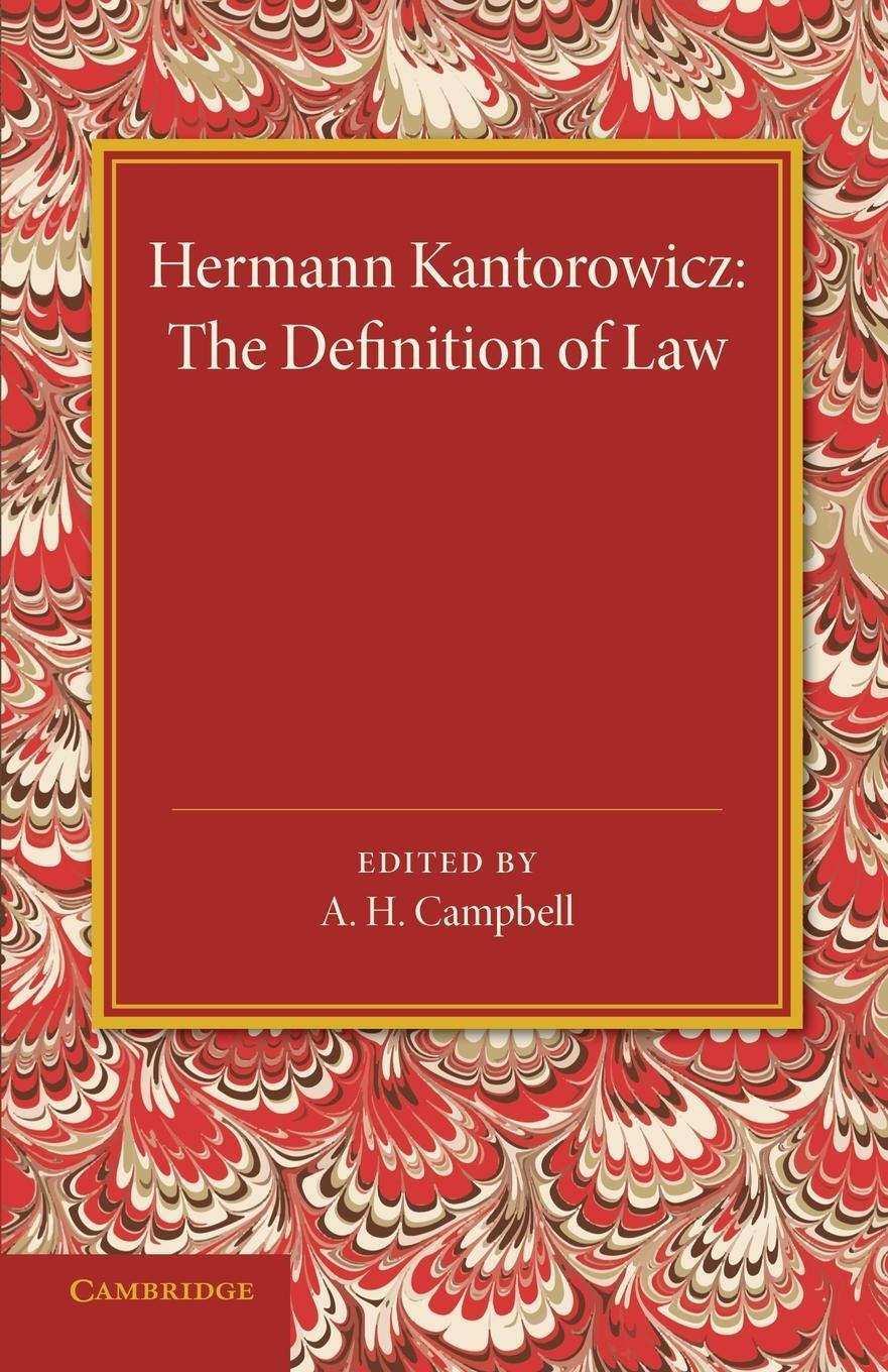 Cover: 9781107429505 | The Definition of Law | Hermann Kantorowicz | Taschenbuch | Paperback