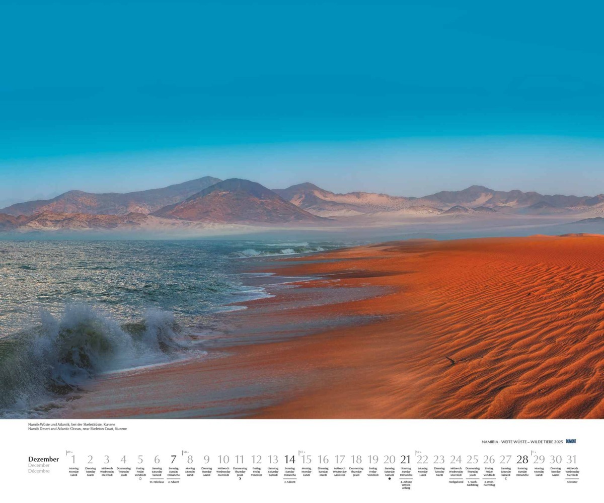 Bild: 4250809653761 | DUMONT - Namibia 2025 Wandkalender, 60x50cm, Fotokunst-Kalender mit...